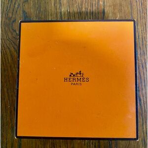 Hermes Watch Box with Fabric and Wood Detail
